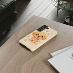 Golden Retriever Heart Eyes Kawaii Pet Dog Art Tough Phone Case