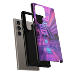 Empty Mall Escalator Vaporwave Art Tough Phone Case