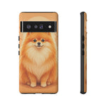 Pomeranian Tiny Fox Fluffy Art Tough Phone Case