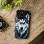 Siberian Husky Geometric Diamond Art Tough Phone Case