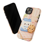 Milk Cookie Phone Case Cute Food Kawaii Tough Cover Gift Art