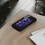 Holographic Skull Phone Case, Shattered Glass Iridescent Cover