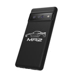 MR2 White Side Silhouette JDM Tough Phone Case Cover Gift
