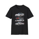 Silver 2007 C6 Z06 Illustration T-Shirt | Sports Car Trio