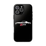 1970 Camaro Z28 White Silhouette Tough Phone Case Cover Gift
