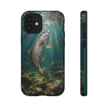 Rainbow Trout Take Phone Case Freshwater Fishing Gift for Anglers