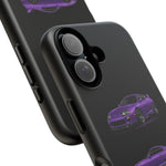 MK4 Supra Phone Case Purple, Three-View Vector Cover
