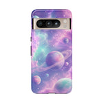 Pastel Galaxy Planet Vaporwave Art Tough Phone Case