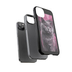 British Shorthair Geometric Portrait Tough Phone Case - Pink Gray Poly