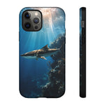 Cobia Reef Phone Case, Shaft of Light Ocean Fishing Tough Cover