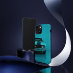 Muscle Car Phone Case Teal 69 Camaro SS, Retro Classic Cover, Guys Gift