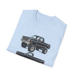 Black 1978 Chevy K10 Pickup T-Shirt | Classic Truck Illustration Tee