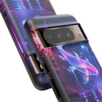 Neon Koi Reflection Vaporwave phone case | Tough Cover