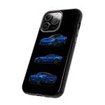 Blue C6 Z06 Phone Case, Three-View Vector Cover, Gift