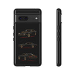 Trans Am Phone Case Black Gold, Three-View Vector Tough Cover