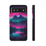 2 Rounds Canada Retina Artwork Vaporwave Phone Case – Landscape Aesthetic