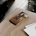 German Wirehaired Pointer Autumn Art Tough Phone Case