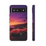 Red C3 Coastal Sunset Phone Case Classic Car Tough Case