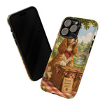 Cocker Spaniel Picnic Scene phone case | vintage dog art
