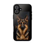 German Shepherd Geometric Art Tough Phone Case - Low Poly