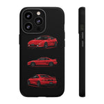 Red MR2 JDM Sports Car Phone Case Tough Multi View