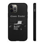 Classic Truckin Flag Chevy 3100 Pickup Tough Phone Case Cover Gift Art