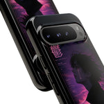 Melancholy Data Poster Phone Case, Glitch Anime Sky Tough Cover