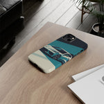 Retro Teal Sports Car C8 phone case | Tough Cases