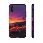Red C3 Coastal Sunset Phone Case Classic Car Tough Case