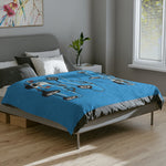 1965 GT Fastback Pony Car throw blanket | Classic Mustang illustrations