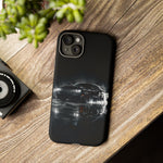 Black Sports Car Illustration 2023 Challenger SRT phone case | Car Drift Reflection