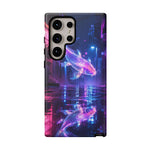 Neon Koi Reflection Vaporwave phone case | Tough Cover