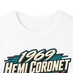 1969 Hemi Coronet Car Illustration Long Sleeve Tee | Classic Muscle Car