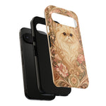 Persian Cat Floral Art Nouveau Tough Phone Case