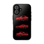 FD RX7 Phone Case Red, Three-View Vector Cover, JDM Gift