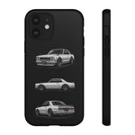 Silver Hakosuka Skyline Classic Sports Car Tough Phone Case for JDM Fans