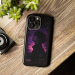 Melancholy Data Poster Phone Case, Glitch Anime Sky Tough Cover