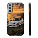 Supra MK4 Super White Targa Coastal Art Tough Phone Case
