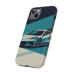 Retro Teal Sports Car C8 phone case | Tough Cases