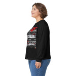 Silver 2026 C8 ZR1X Sports Car Racing Graphic Long Sleeve Tee
