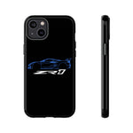 Blue C8 ZR1 Phone Case for Supercar Enthusiasts