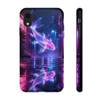 Neon Koi Reflection Vaporwave phone case | Tough Cover