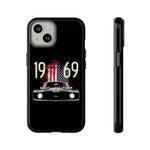 1969 Camaro SS American Flag Tough Phone Case Cover Gift Art