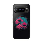 Great Dream Wave Circular Badge Vaporwave Phone Case – Japanese Aesthetic