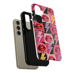 Pop Art Lips and Lightning Bolt Phone Case