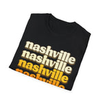 Nashville Tennessee Retro Vintage Shirt | Nashville Music City Souvenir Graphic T-Shirt