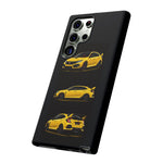 Yellow Type R Sports Car Phone Case Tough JDM Hot Hatch Multi View Print