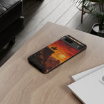 Western Sunset Cowboy Phone Case | Rugged Protective Cover
