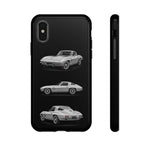 Silver Sting Ray Classic Corvette Phone Case Tough Multi View