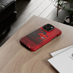 Red Mustang Art Phone Case, GT500 American Muscle Car Tough Cover
